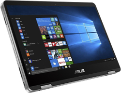 Ноутбук ASUS VivoBook Flip 14 TP401MA-EC323T (90NB0IV1-M08890) Intel Pentium N5030/4096 Mb/14; Full HD 1920x1080/256 Gb SSD/Intel UHD Graphics 605/Windows 10 Home/серый