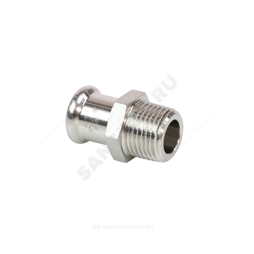 Муфта сталь нерж AISI 316L Дн 18х3/4" Ру16 пресс/НР Inoxpres RM 187304018