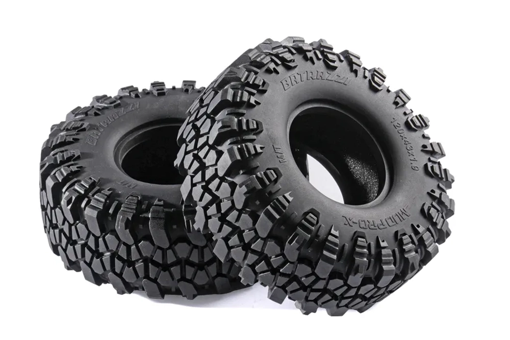 Резина BATRAZZI 120*43mm 1.9” Mud Pro-X M/T Tires (2Шт)