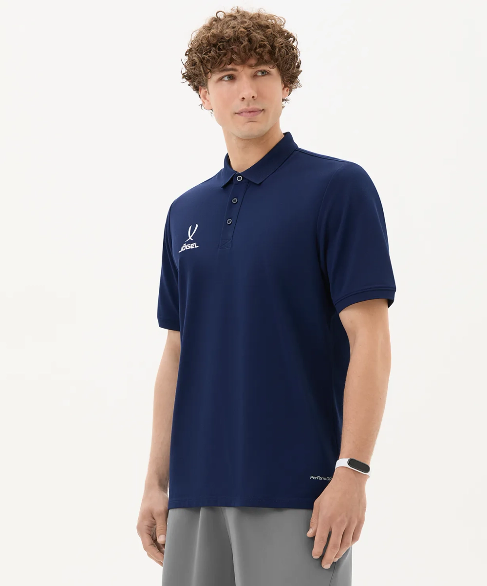 Поло JÖGEL PREMIER PerFormDRY CVC Polo, темно-синий