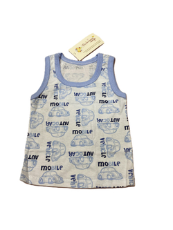 Майка на мальчика из кулирки (100 % хлопок) на рост 74 см