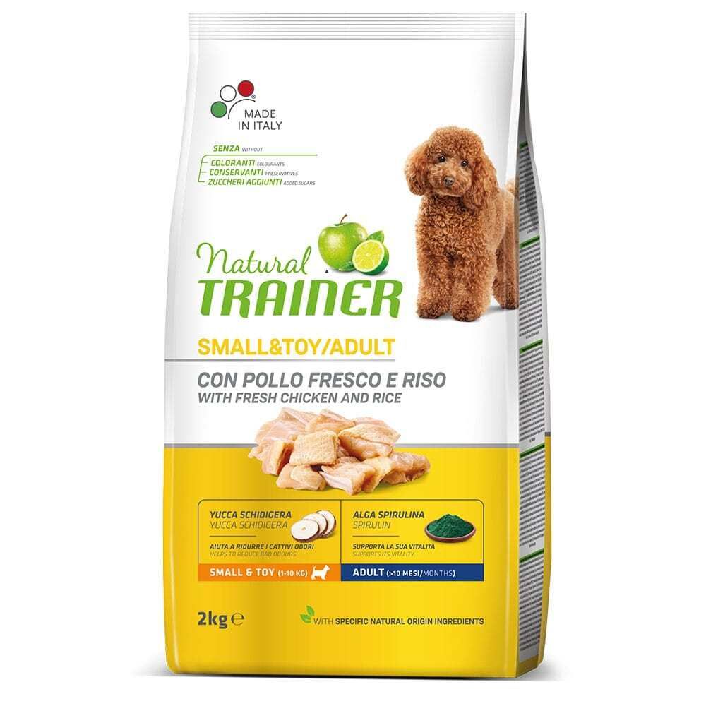 Сухой корм Trainer Natural Small & Toy Adult для взрослых собак мелких и миниатюрных пород с курицей и рисом 2 кг Сухой корм Trainer Natural Small & Toy Adult для взрослых собак мелких и миниатюрных пород с курицей и рисом 2 кг