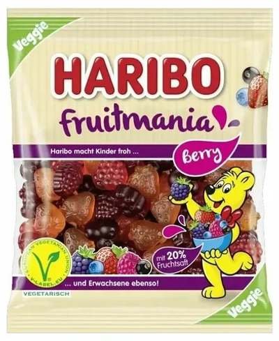 Жевательный мармелад Haribo Fruitmania Berry со вкусом ягод, 160г