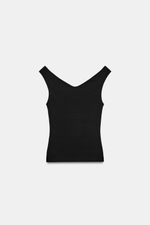 ФУТБОЛКА С ОТКРЫТЫМИ ПЛЕЧАМИ — ZARA