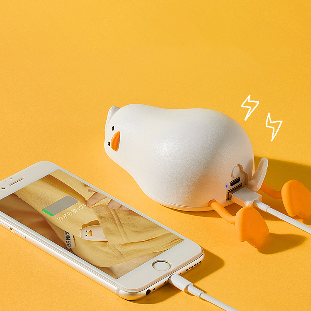 Портативная грелка Power Bank "Уточка"