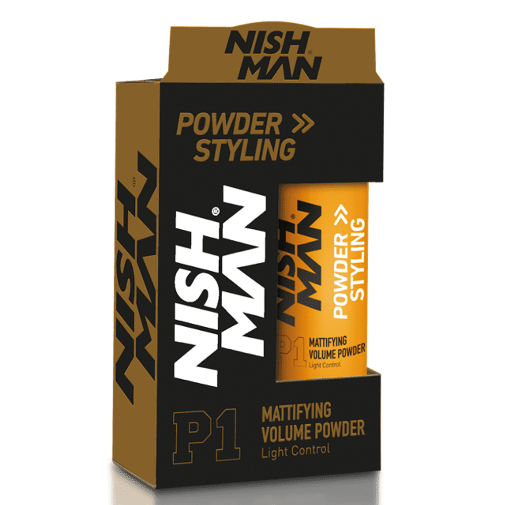 NISHMAN POWDER HAIR STYLING WAX P1 - Пудра для укладки белая 20 гр