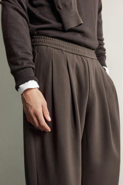 ZARA БРЮКИ COMFORT RELAXED FIT, КОРИЧНЕВЫЙ