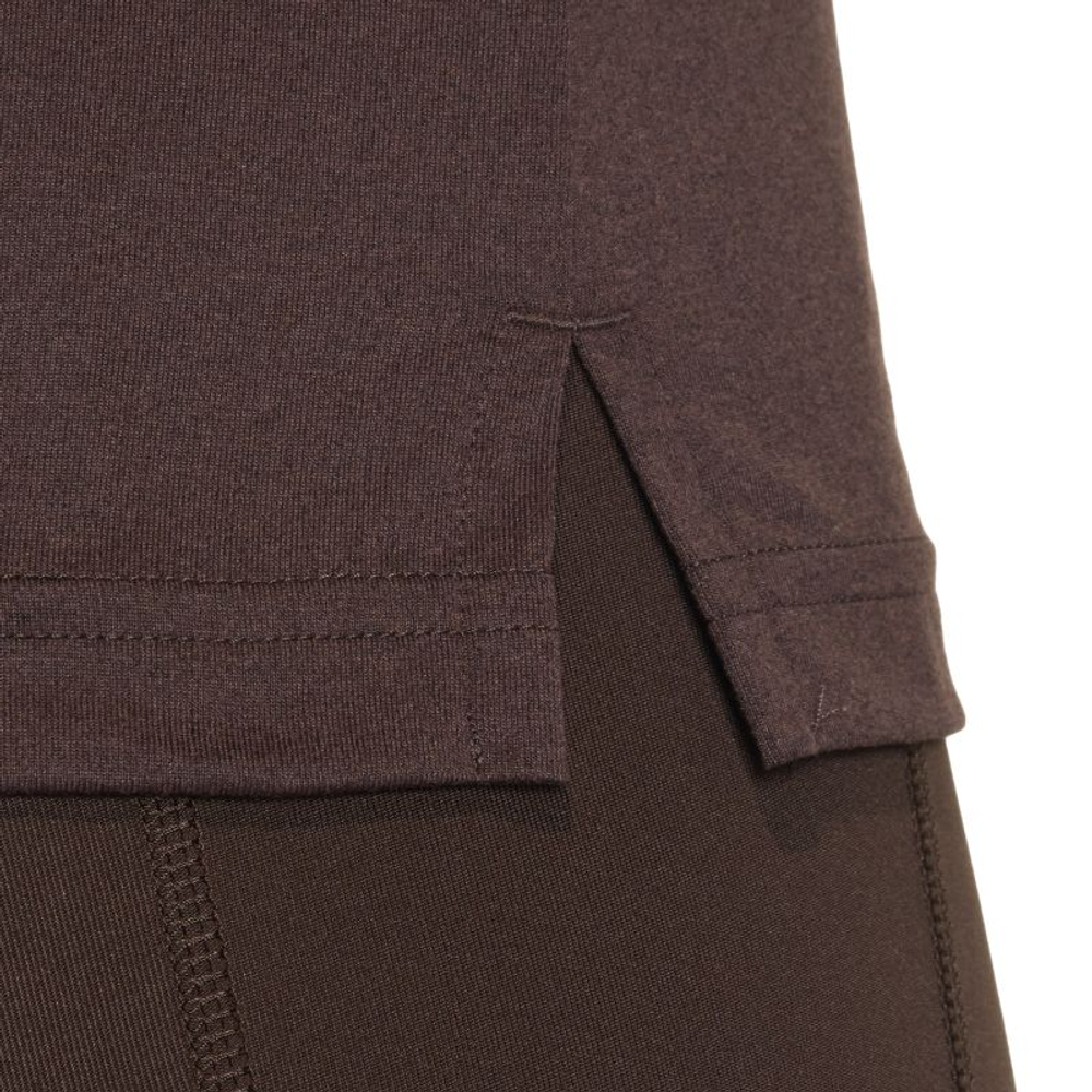 Женская теннисная футболка Adidas V-Neck - aurora cofee/brown