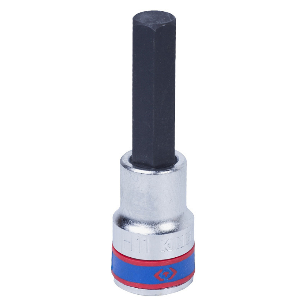 KING TONY (403511) Насадка (бита) торцевая 1/2", L = 80 мм, HEX, 11 мм