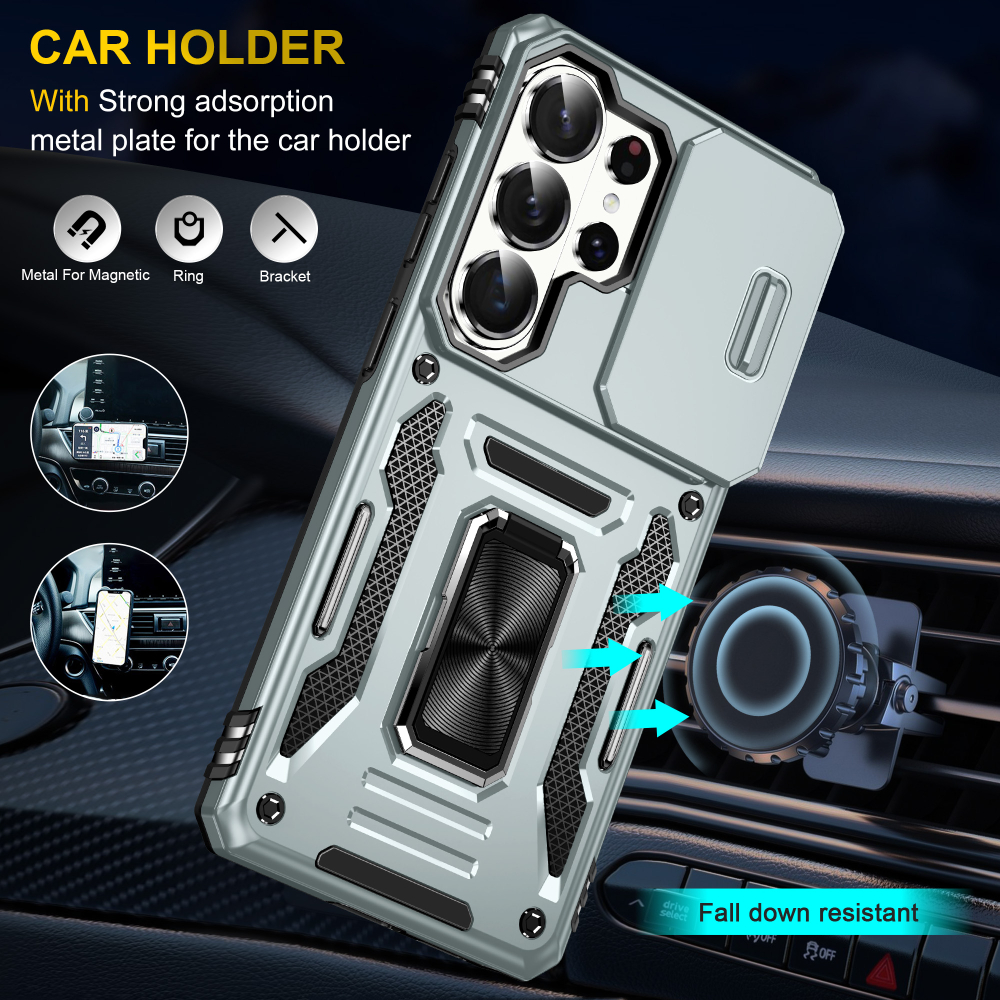Чехол Safe Case с кольцом и защитой камеры для Samsung Galaxy S26 Ultra