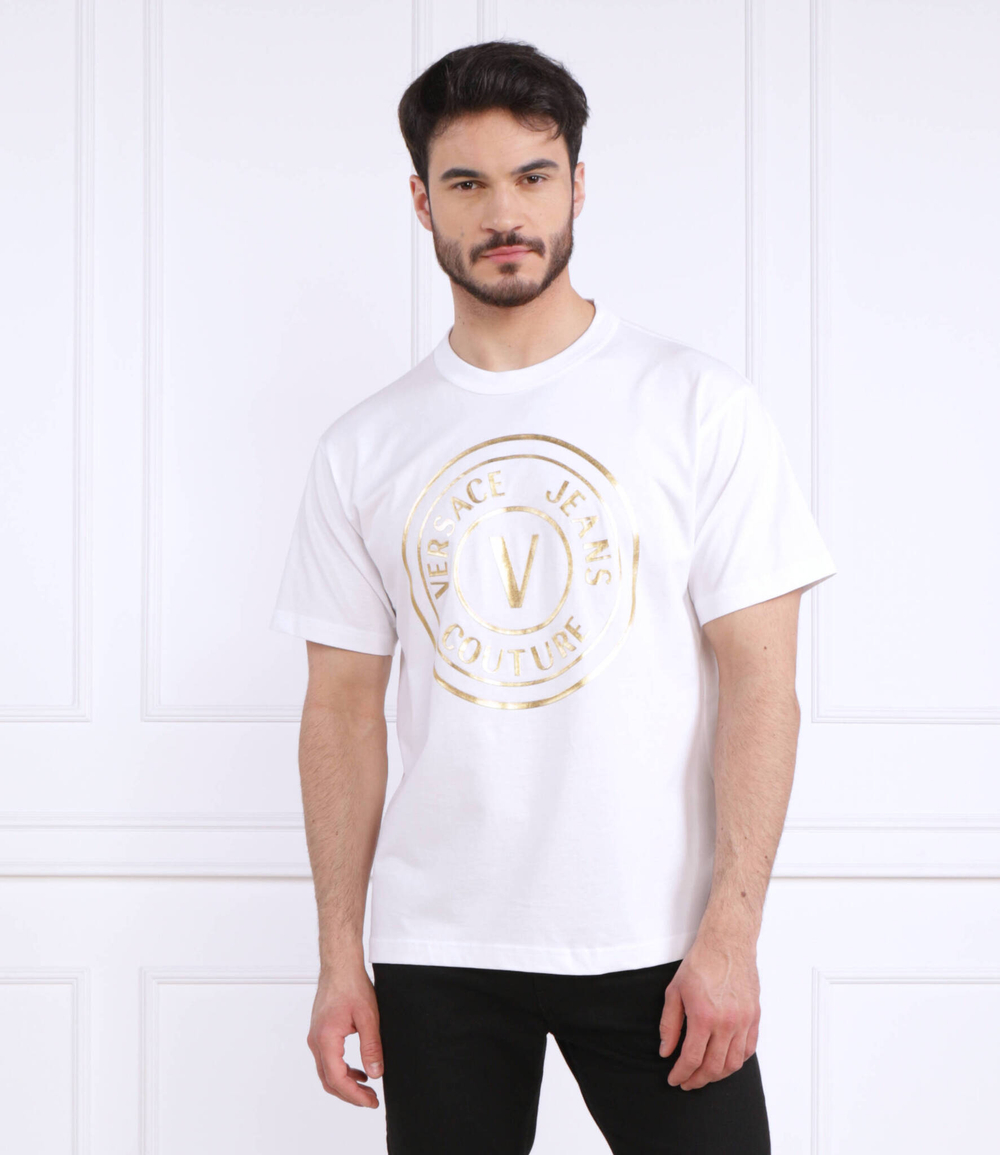 Футболка Versace Jeans Couture - белый(74GAHT05CJ00T)