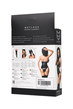 Glossy Marcia - Боди из материала Wetlook, L