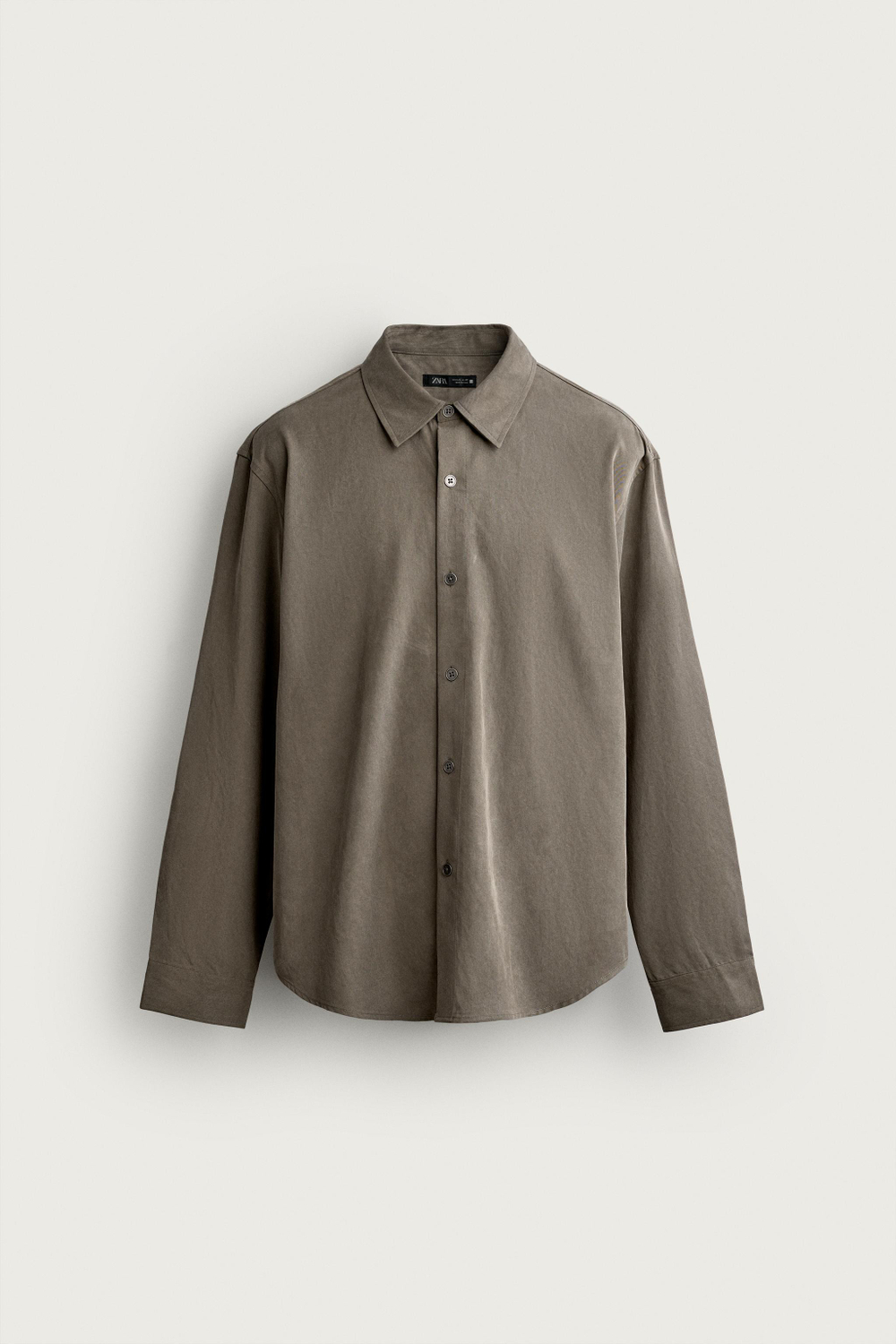 РУБАШКА RELAXED FIT ИЗ СТРУЯЩЕЙСЯ ТКАНИ — ZARA · 3715/840
