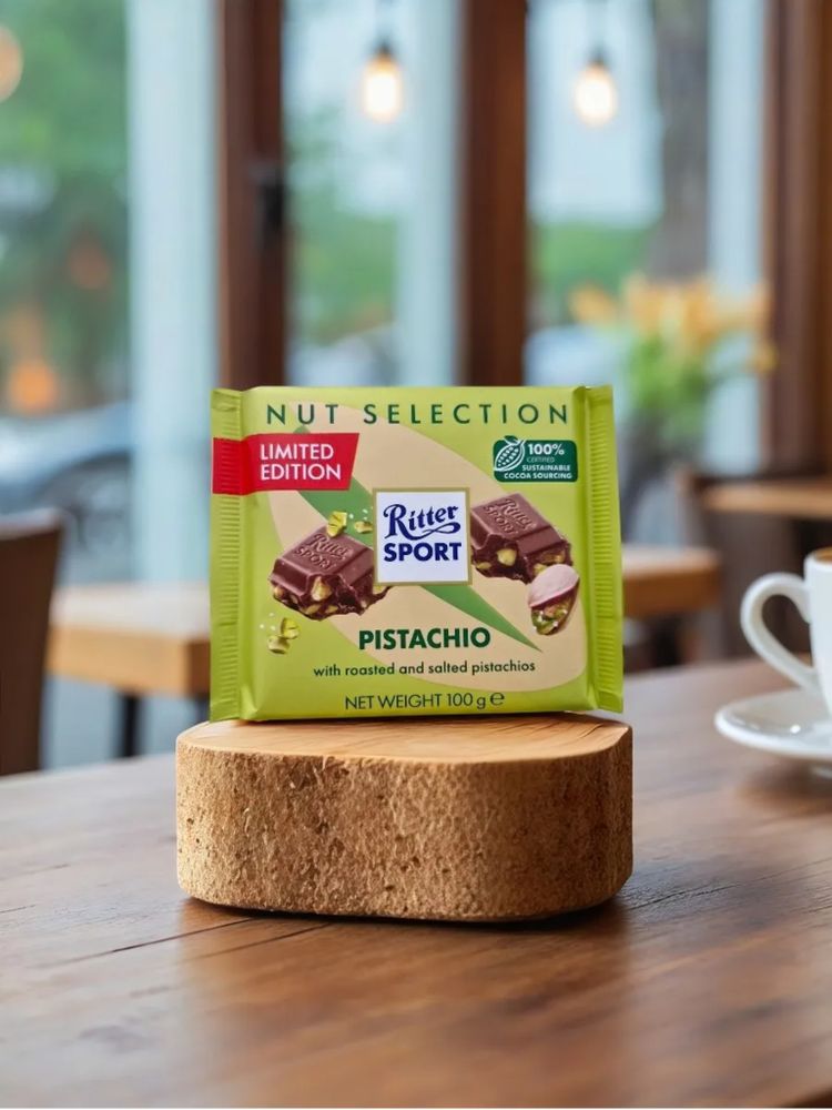 Шоколад Молочный Ritter Sport Фисташка 100 г