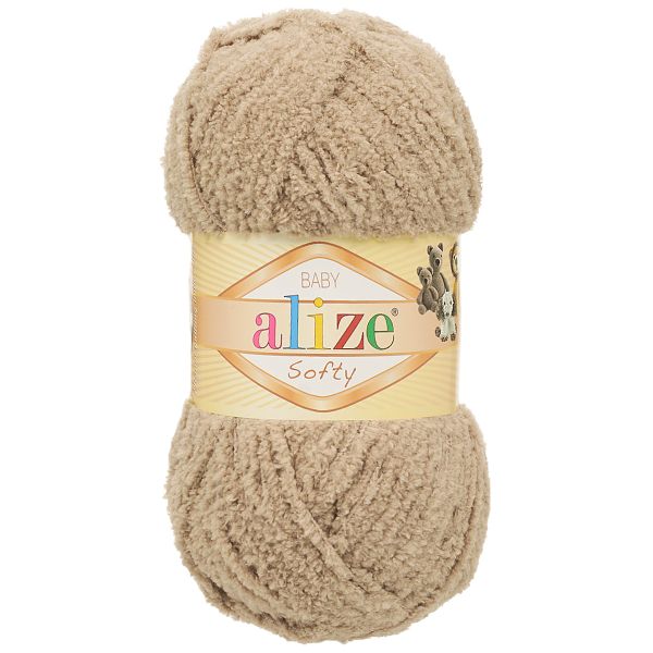 Пряжа Alize (Ализе) Softy / уп.5 мот. по 50 г, 115м, 617 бежевый A