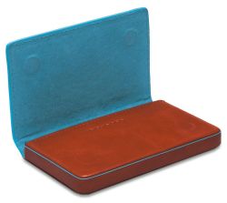 Чехол для визитных карт Piquadro Blue Square оранжевый телячья кожа (PP1263B2/AR)