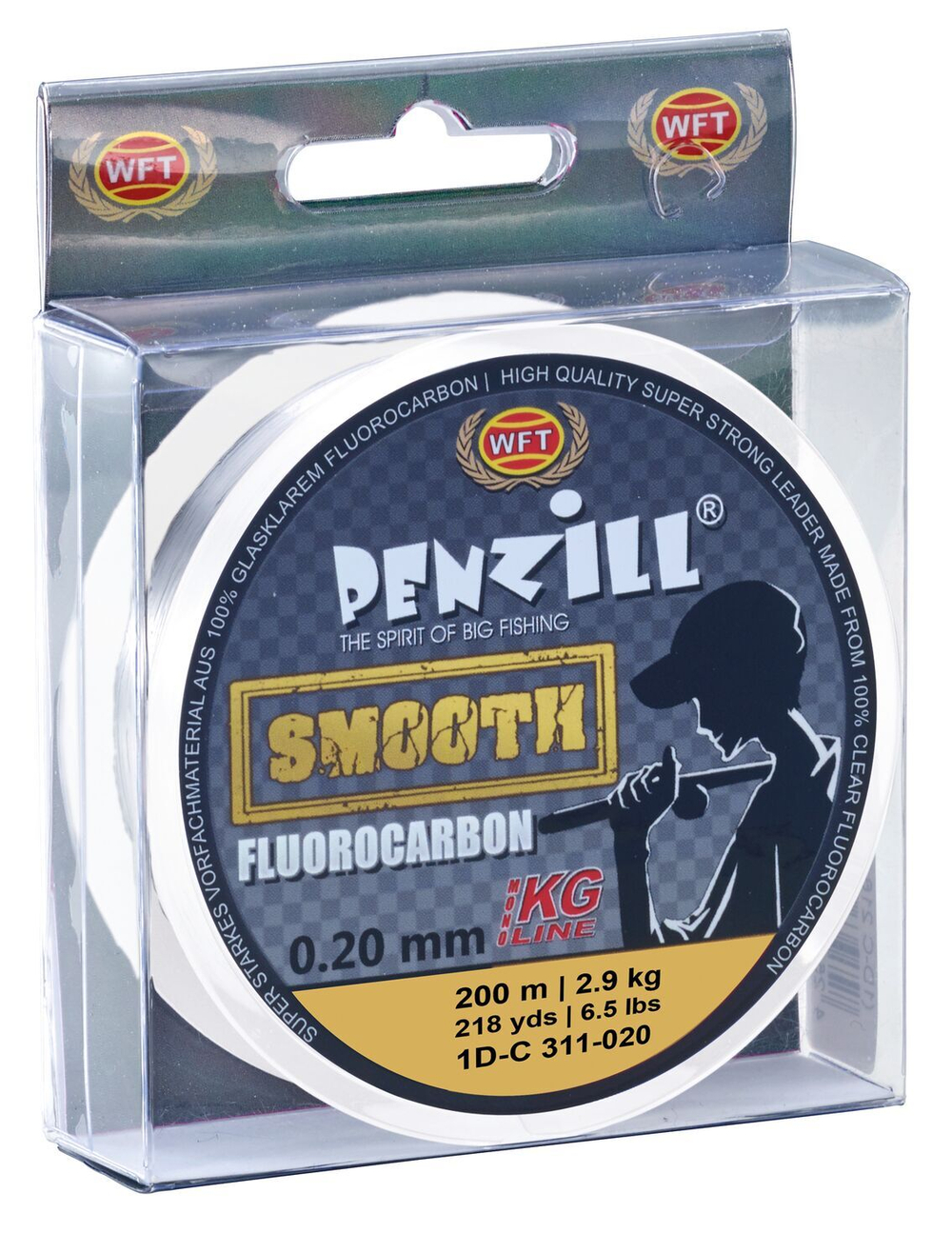 Леска монофильная WFT Penzill FLUOROCARBON Smooth 200 м, 0,20 мм