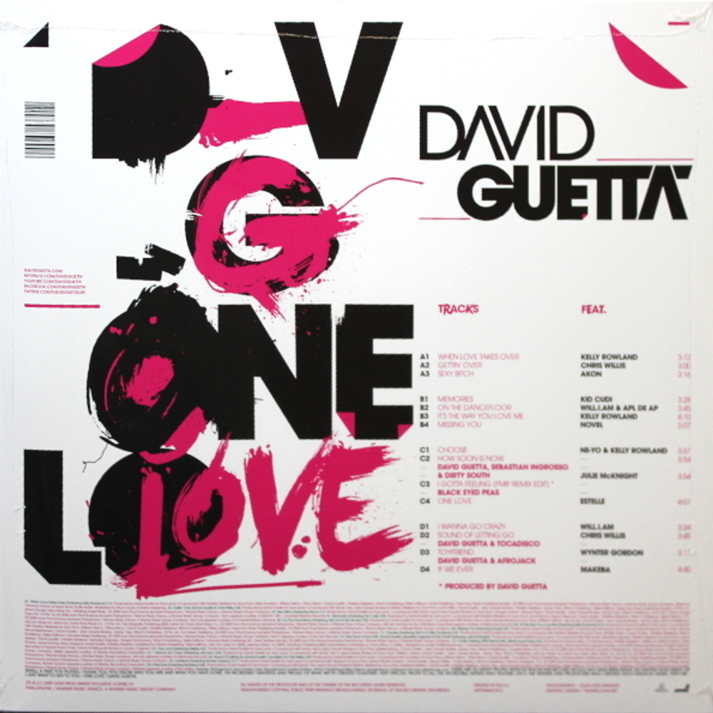 David Guetta / One Love (2LP)