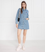 Платье TJW LS BADGE DENIM MINI Tommy Jeans - голубой(DW0DW15892)