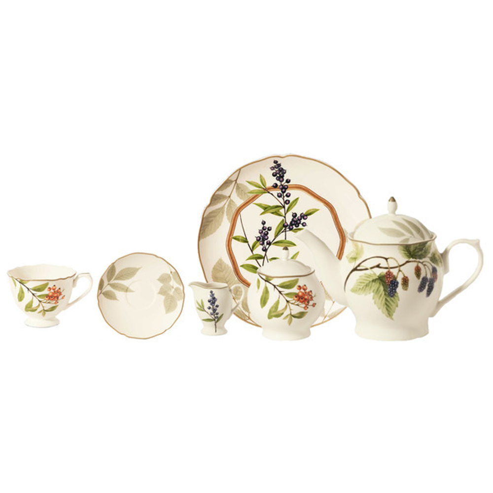 Сервиз чайный на 6 персон 21 предмет Noritake Ягодное ассорти