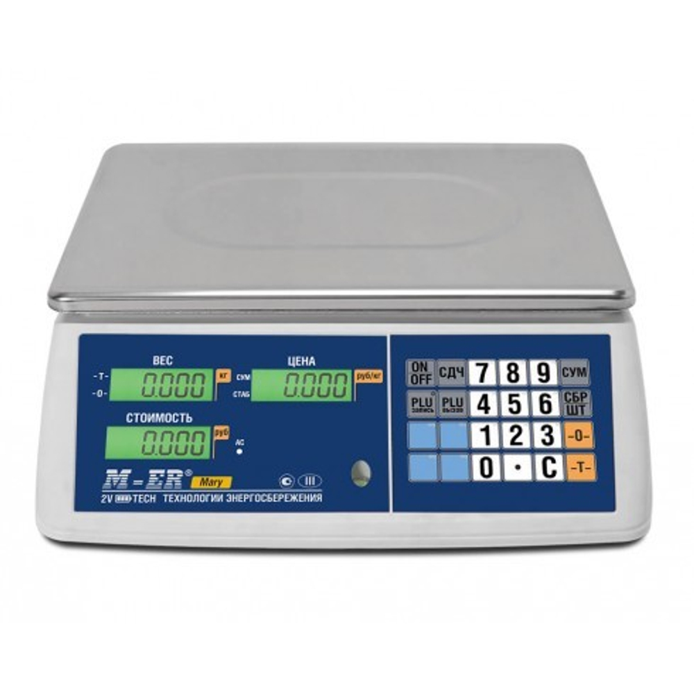 Торговые настольные весы M-ER 223 AC-32.5 Mary LCD