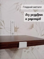 Полка настенная прямая лофт на кронштейнах