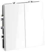 Выключатель двухклавишный без рамки Voltum S70 VLS020101