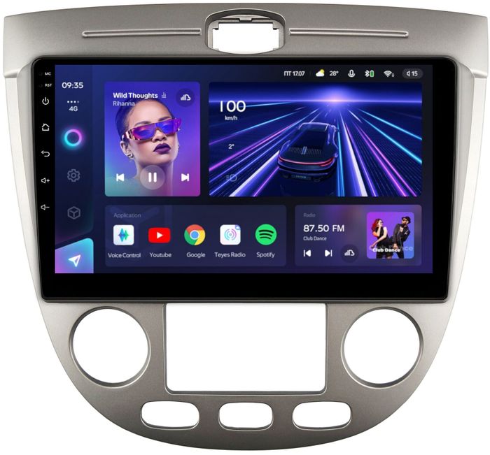 Магнитола для Chevrolet Lacetti хэтчбек (климат) - Teyes CC3L на Android 10, CarPlay, 4G SIM-слот