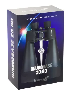 Бинокль Levenhuk Bruno BASE 20x80 упаковка с изображением и логотипом