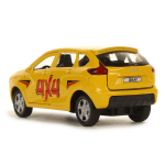 Модель ин. мет. "Lada Xray Спорт" 12см, двери, багаж, желтый, коробка XRAY-SPORT (Технопарк)