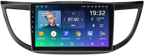 Магнитола для Honda CR-V 4 2012-2016 (большая рамка 10) - Teyes CC2 PLUS монитор 10.1" QLED, Android 10, Быстрая, SIM-слот