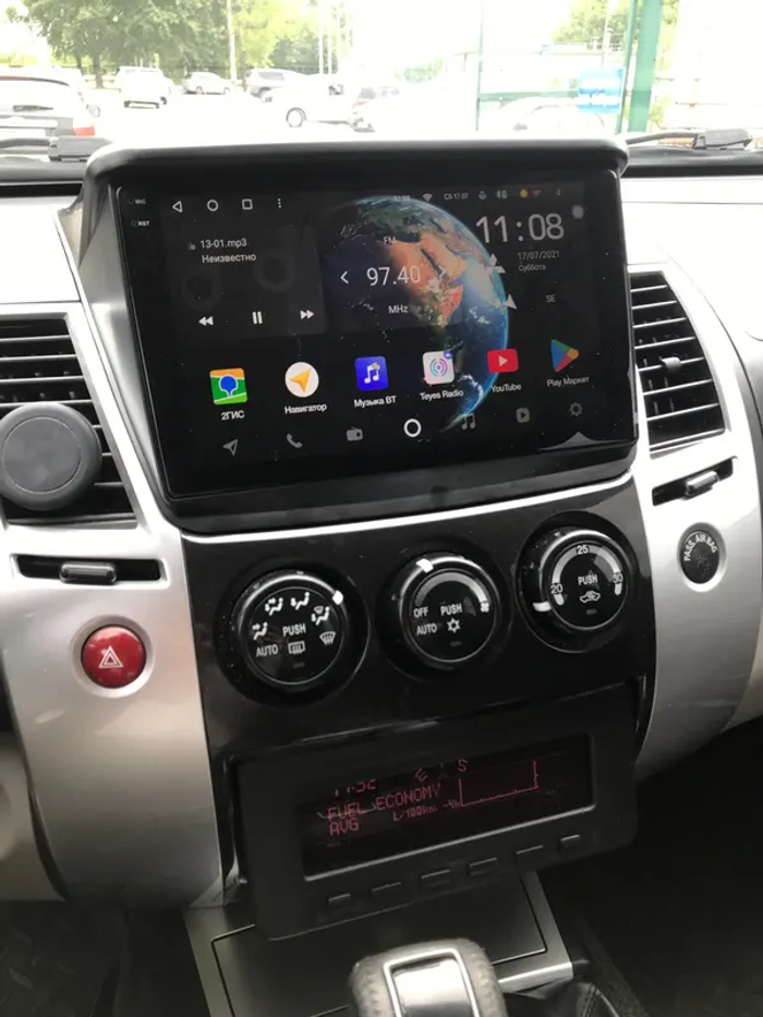Магнитола для Mitsubishi L200, Pajero Sport 2006-2016 - Redpower 85038 PRO/PROmax ТОП звук, 2K QLED, Android 14, Быстрейшая, CarPlay, 4G SIM-слот