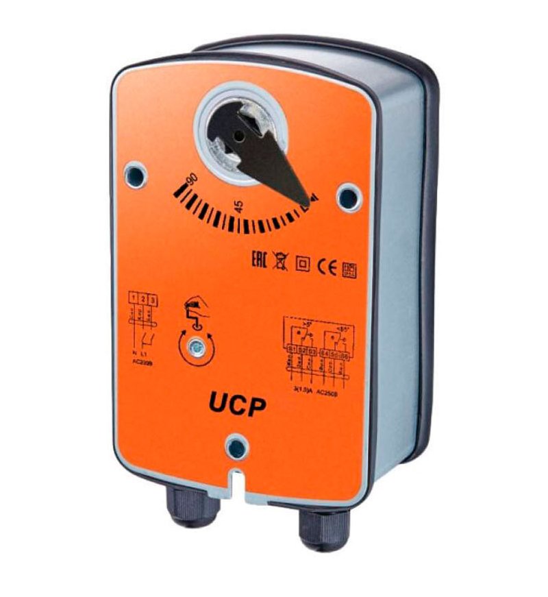 Клапан воздушный с электроприводом UCP DCGAr 100+LFU-230-05