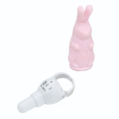 Розовый виброзайчик 4PLAY FINGER RING VIBE RABBIT PINK (Цвет: розовый)