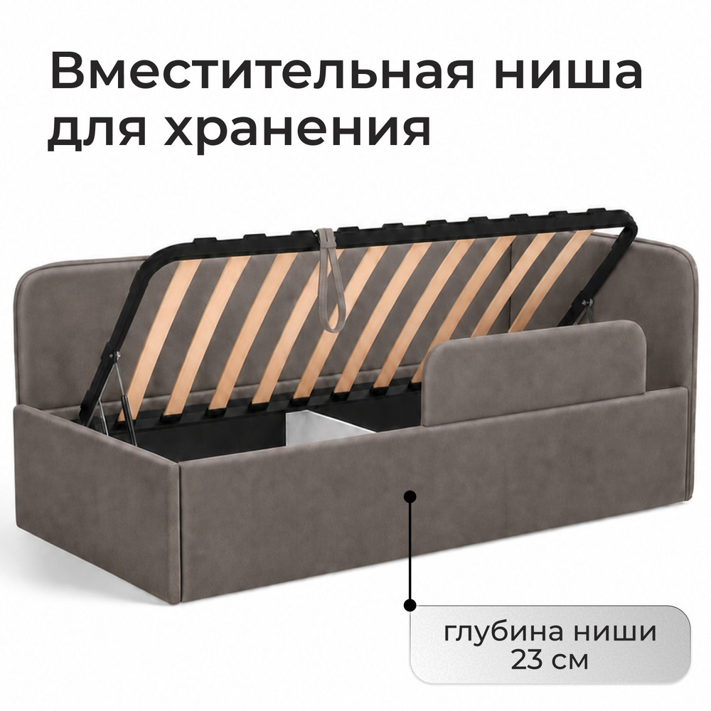 Кровать детская Амелия с подсветкой с пультом управления