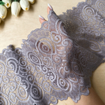 Широкое кружево эластичное 18см, Графит (lace/magn/180)
