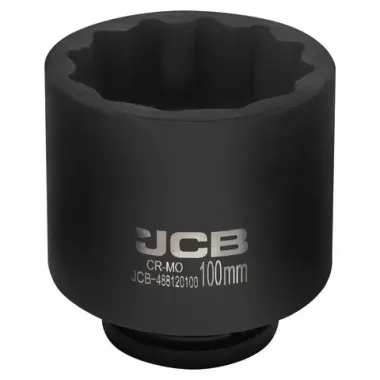 Головка ударная глубокая 100мм (12гр.), 1'' JCB JCB-488120100
