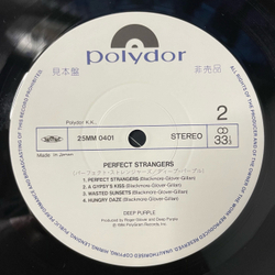 Винтажная виниловая пластинка LP Deep Purple Perfect Strangers (Япония 1984) (Оби) (Промо)