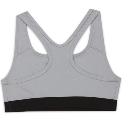 Топ для девочки теннисный Nike Swoosh Bra G - carbon heather/white