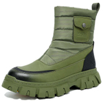 FAIRWHALE Short Mid Calf Snow Boots Men"s