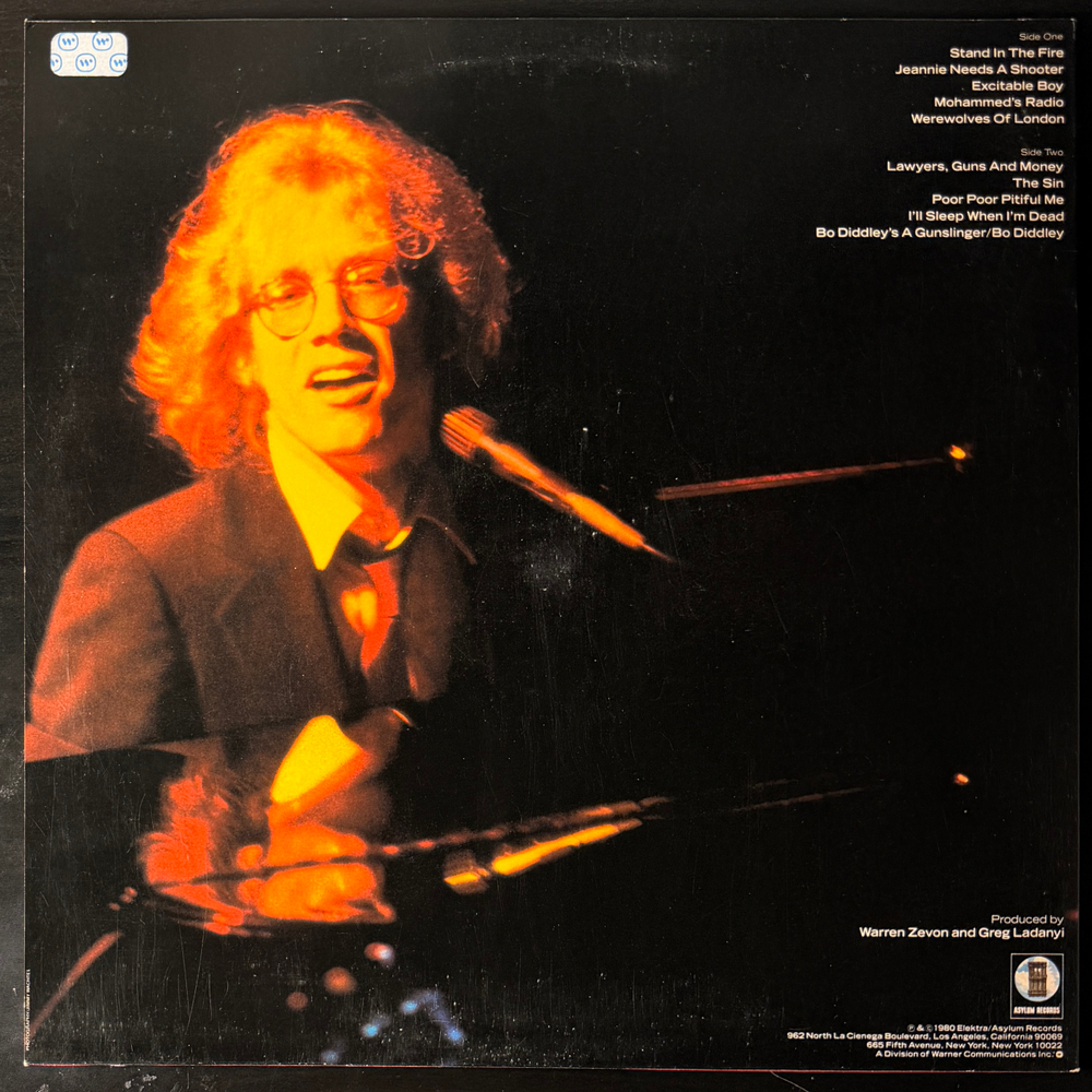 Warren Zevon – Stand In The Fire (США 1980г.) Т