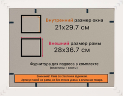 Рамка 21x29,7 для постера и фотографий