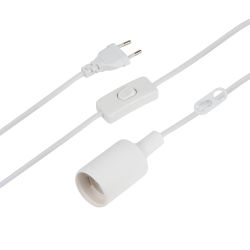 Светильник для растений ЭРА FITO-Holder E27 3 м с проводом и выключателем для фитоламп с цоколем Е27 | Светильники для растений
