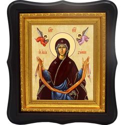Пояс Святой Богородицы. Икона на холсте.