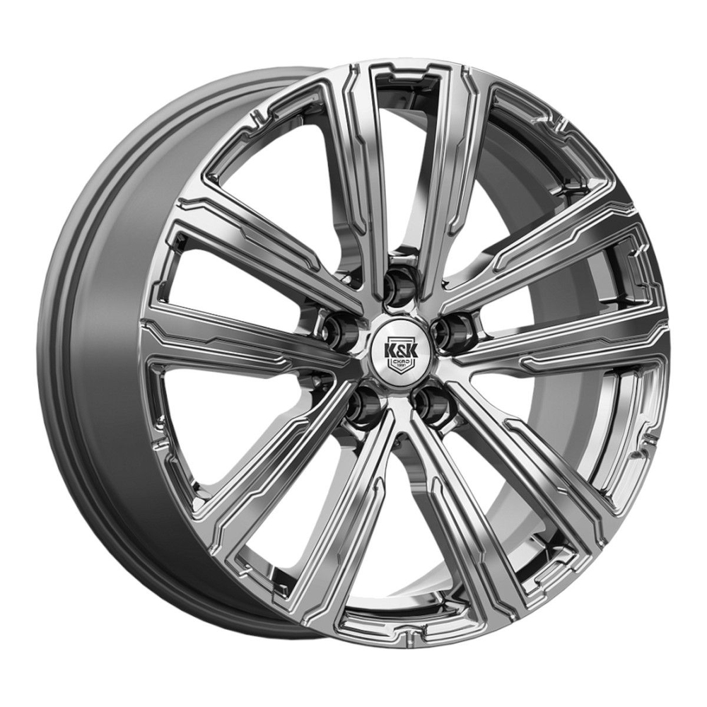 Диск Литой K&K Аламер (КС1216) 7.5 x R18 5x114.3 D66.6 ET40 Дарк платинум