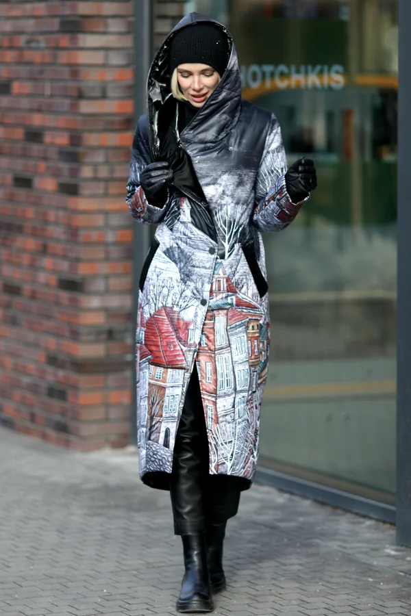Coat "Cocoon-24. Walking around the city"