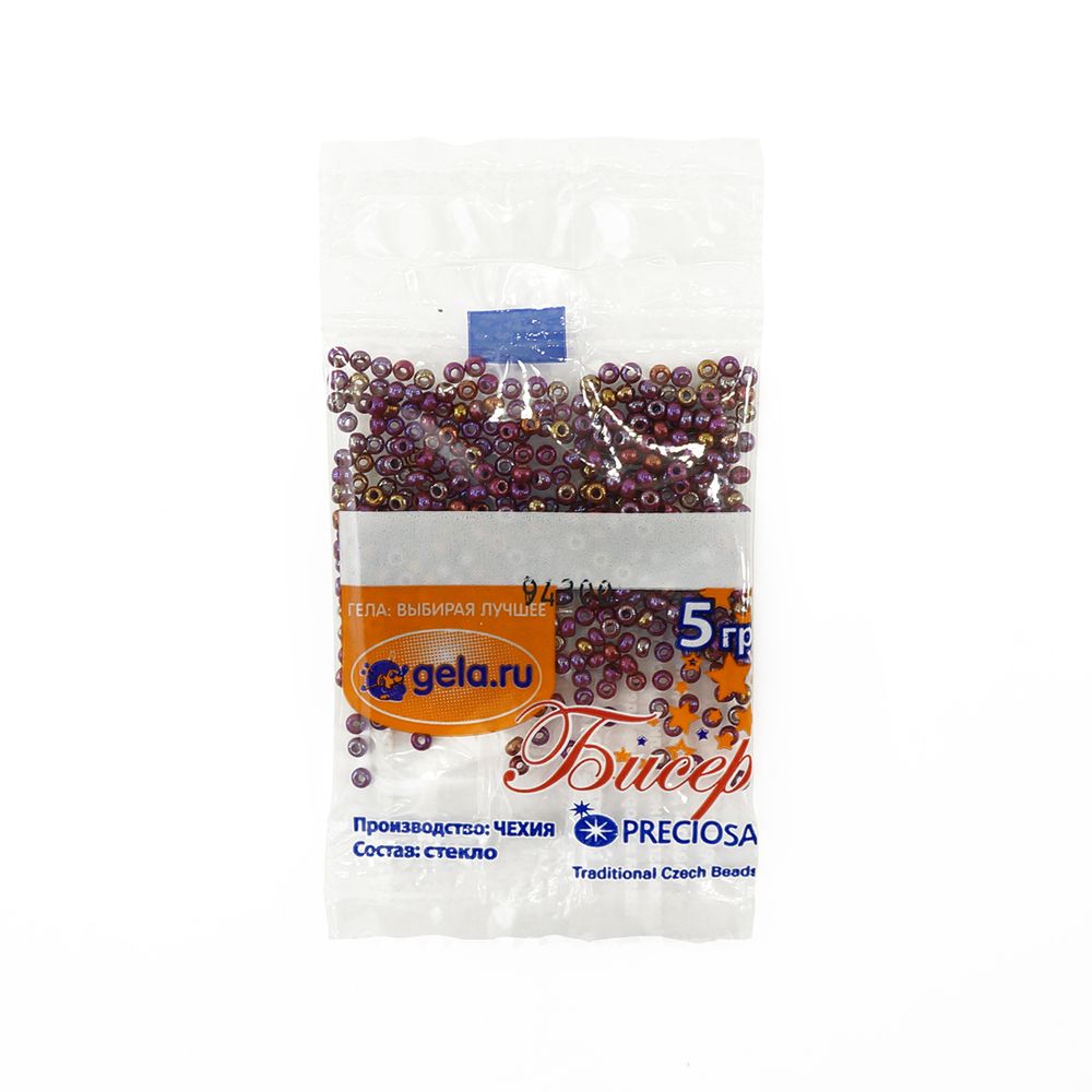 Бисер Preciosa 10/0, 50 г (10 шт по 5 г), цв.94300