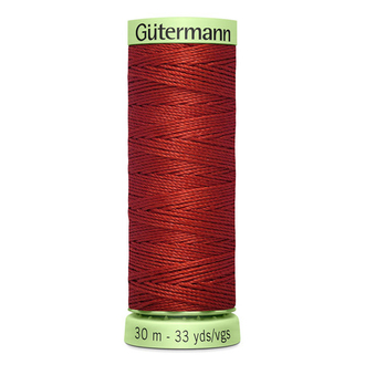 Нить Top Stitch 30/30 м для декоративной отстрочки, Gutermann, 221 красно-терракотовый