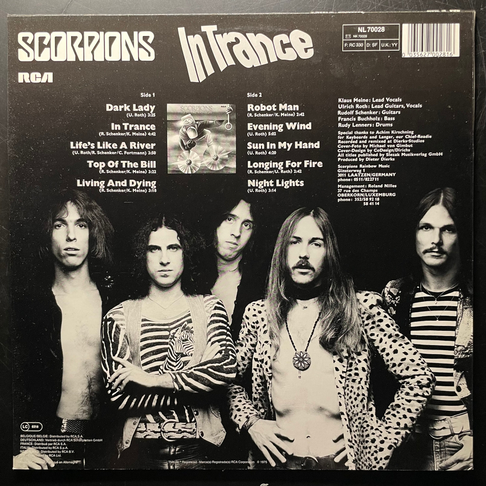 Scorpions ‎– In Trance (Германия 1986г.)