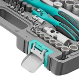 Набор инструментов 1/2", 1/4", CrV, 12 гранные головки, пластиковый кейс, 109 предмета Stels — фото 6
